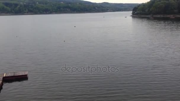 Lake Bergen Polen — Stockvideo