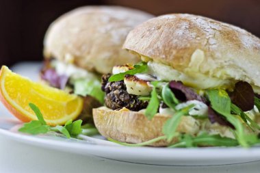 맛 있는 채식 햄버거