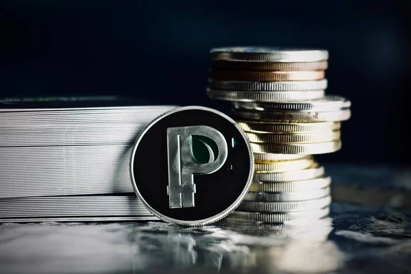 Moneda de plata peercoin —  Fotos de Stock