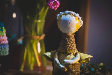 El yapımı tığ işi el işi. Yün El Yapımı Dekorasyonu.