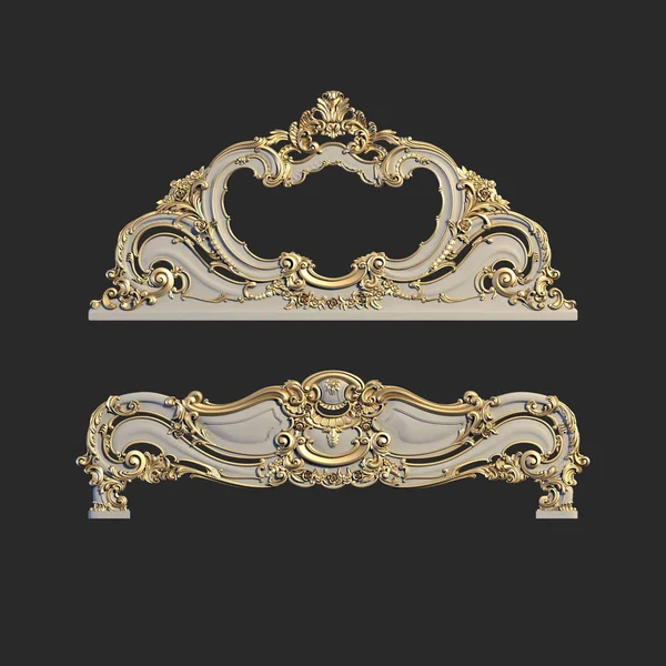 3D renderização de barroco — Fotografia de Stock