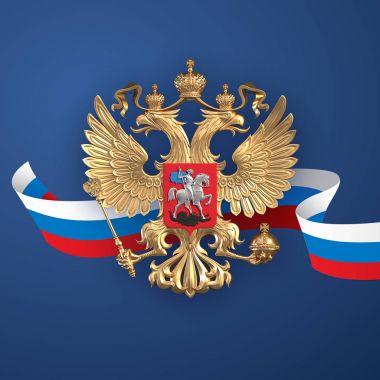Rus sembolü 3D render 