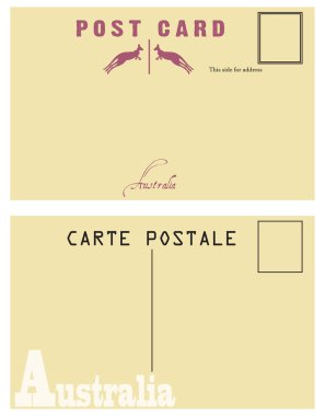 Avustralya Vintage kartpostal