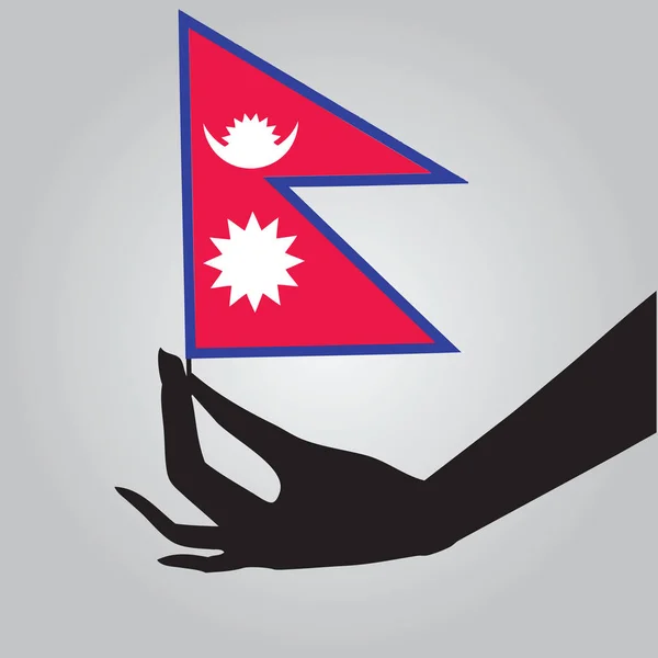 Флаг штата Непал — стоковый вектор