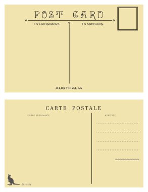 Kartpostal Avustralya'nın cirosu