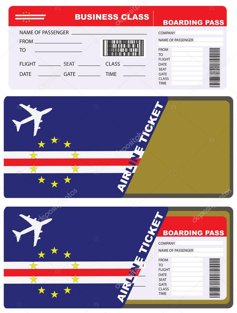 Plane ticket in business class flight to Cape Verde