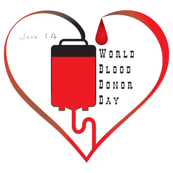 Día donante de sangre — Archivo Imágenes Vectoriales