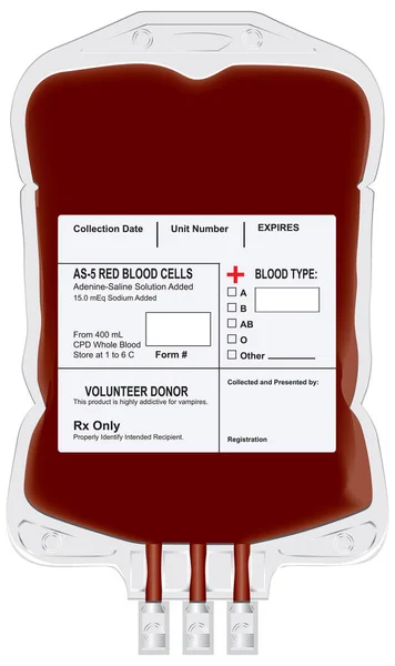 Contenedor para sangre de donante — Archivo Imágenes Vectoriales