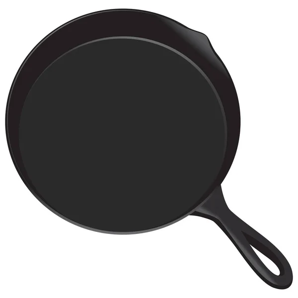 Смажена сковорода для приготування їжі — стоковий вектор