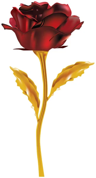 Fialová růže - Fantasy — Stockový vektor