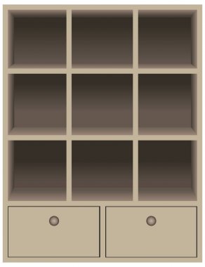 Duvara monte cubby depolama