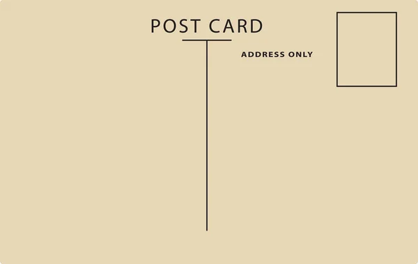 Κενό ταχυδρομική κάρτα διάνυσμα — Διανυσματικό Αρχείο
