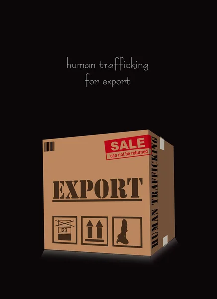 Trafficking for export — Stock Vector