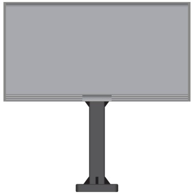 Bir destek ile sabit billboard