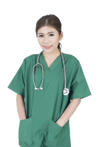 Fiatal ázsiai nő orvos — Stock Fotó