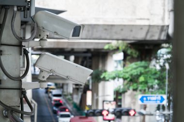 CCTV kamera gözetim üzerinde büyük şehir