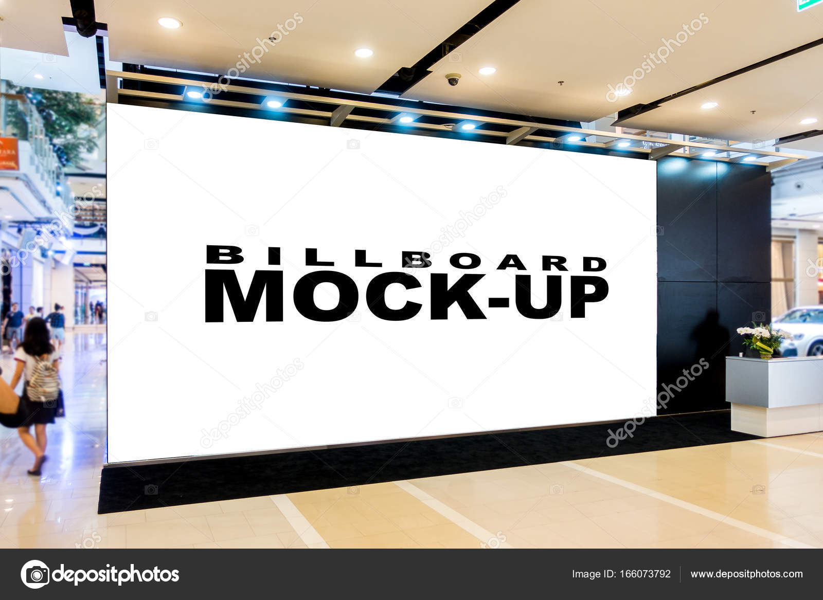 Download Blank Billboards Located In Shopping Mall Stock Photo Image By C Pixs4u 166073792