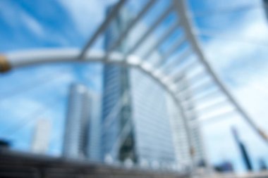 Geçidin içinde çok güzel bir köprü ile bulanık arka plan yapmak