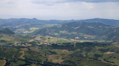 İtalyan Apennines ve Emilia Roma vadileri Panoraması