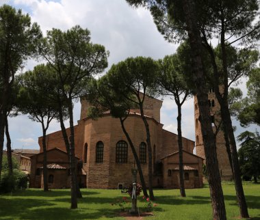 Bazilika Classe Saint Apollinare Ravenna town yakınındaki içinde 