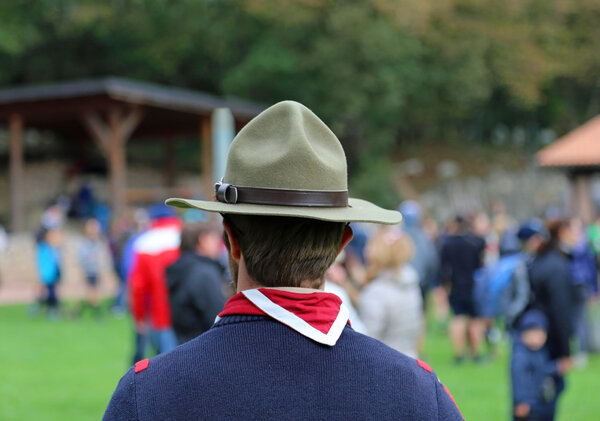 boyscout chief with the great Campaign hat and the neckerchief