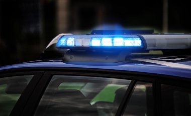 polis arabası mavi yanıp sönen m denetlemek için Denetim sırasında