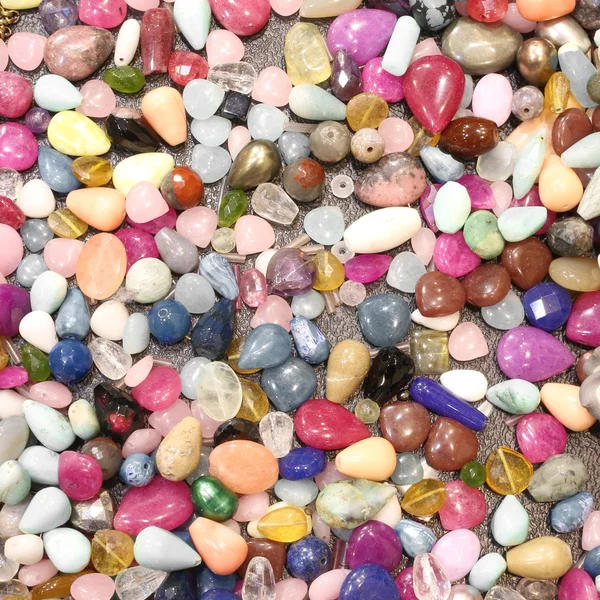 Tough polished stones for necklaces and decorations — Stock Photo, Image