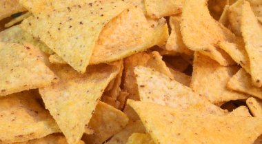 Tuz ile kokulu Meksika tortilla cips