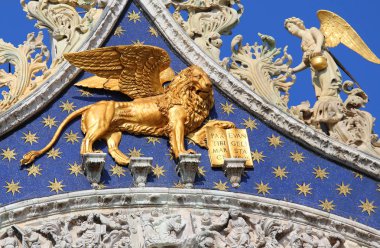 San Marco Bazilikası Vic büyük kanatlı Aslan sembolü ile