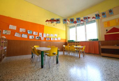 bir kindergrten çizimleri ile sınıf
