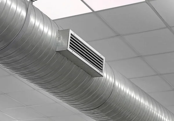 Air conditioning system and the nozzle of the air to escape — Stock Photo, Image