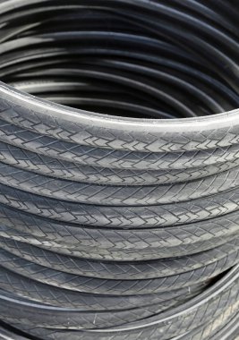kullanılan kauçuk lastik Bisiklet yığını