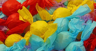 şeker mağaza satış için tek tek şekerler sarılmış