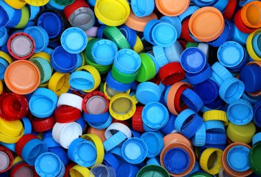 malzeme ve does değil pollut geri dönüşüm için birçok plastik kapaklar