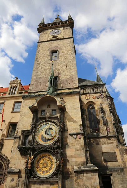 Вежа з астрономічним годинником в Празі, Чеська Республіка Європи — стокове фото