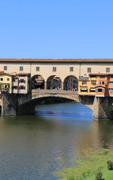 Φλωρεντία Ιταλία παλιά γέφυρα που ονομάζεται Πόντε Βέκιο — Φωτογραφία Αρχείου