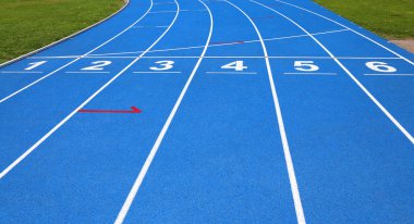 Şerit atletik parça numaraları bir iki üç dört beş s