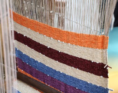 kaba kumaş tamamlanmamış işleme sırasında titreşim