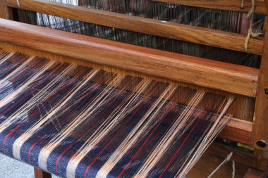 eski t ile kumaş iplik için çok eski ahşap çerçeve