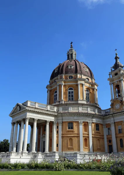 Kościół Superga w hill, w pobliżu miasta Turyn w Włochy — Zdjęcie stockowe