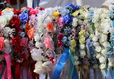 saç ve saç modeli için süslemek için çiçek için saç bantları yaktı