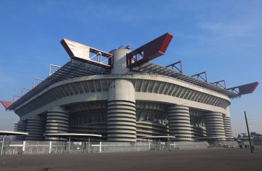 Milan, mı, İtalya - 9 Aralık 2016: İtalyan futbol stadyumu ca