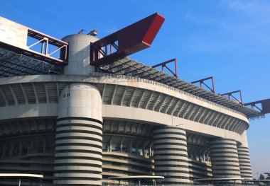 Milan, mı, İtalya - 9 Aralık 2016: Sta olarak adlandırılan Futbol Stadyumu
