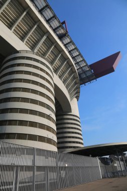 Milan, mı, İtalya - 9 Aralık 2016: Sta olarak adlandırılan Futbol Stadyumu