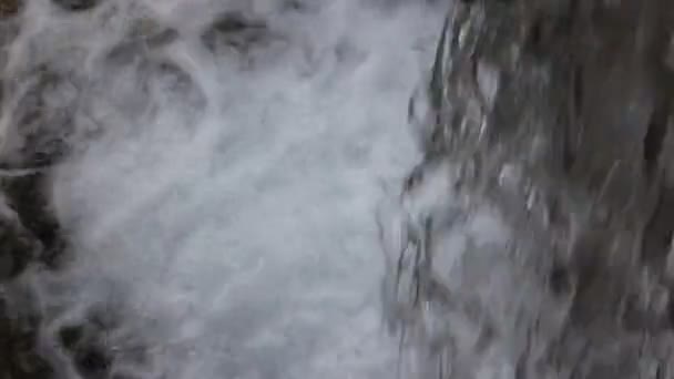 Świeżej wody, która spada z wodospadu — Wideo stockowe