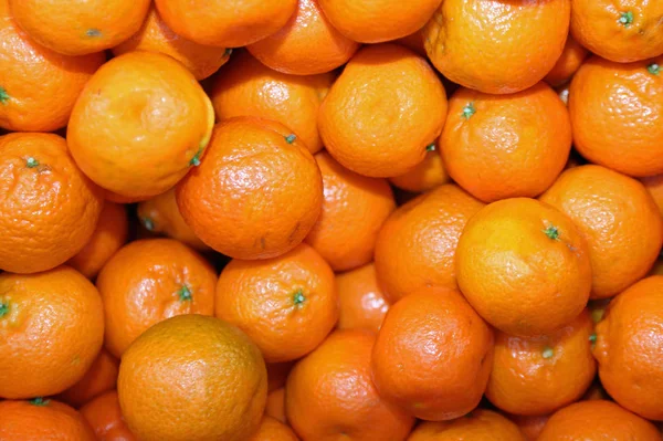 Bio-Mandarinen und Orangen-Clementinen mit unbehandelter Schale — Stockfoto