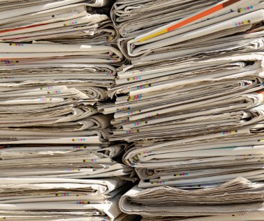 Gazeteler zaten kullanılan kağıt koleksiyonu için okuyun