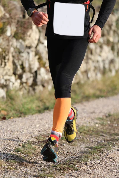 Egzersiz ile thesportwear ve rahat koşu sırasında runner — Stok fotoğraf