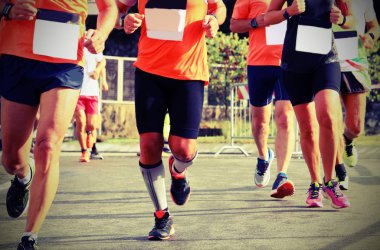 Maraton sırasında hızlı koşucu