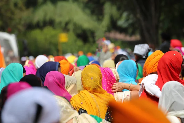 Lidé Sikh s šátkem během události — Stock fotografie